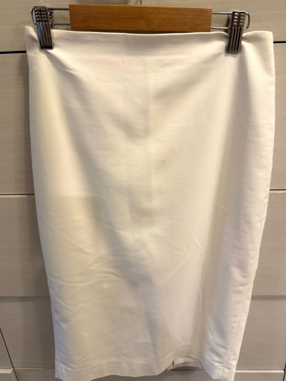 Express Cream Pencil Skirt - Women's